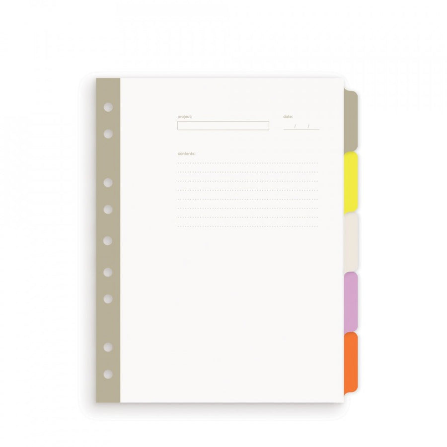 Mini Smart Date 5-tab index dividers