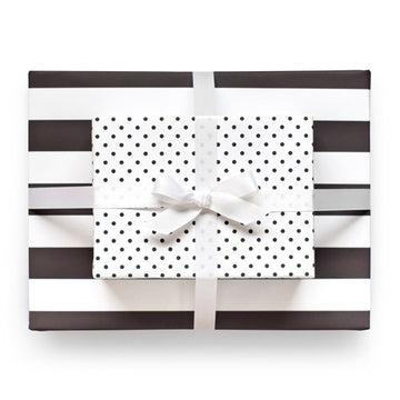 Classic Black Reversible Gift Wrap