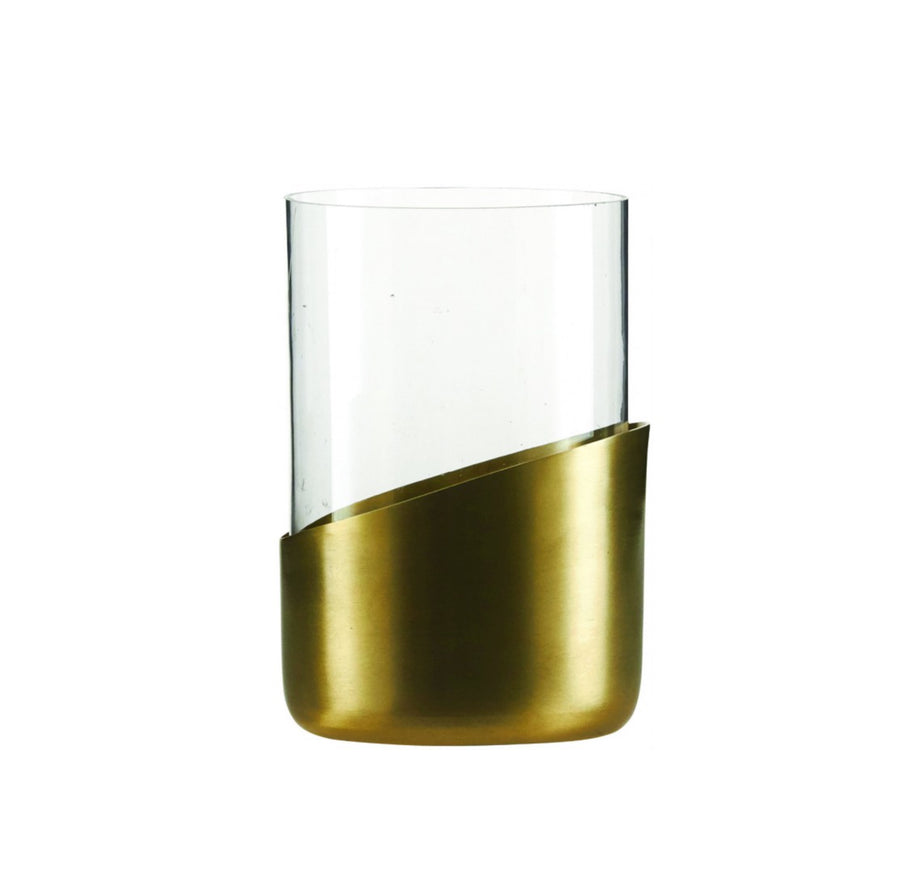 Brass tea light holder