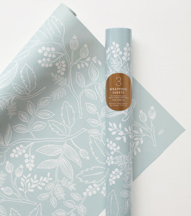 Spearmint blossoms gift wrap